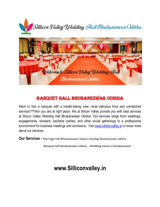 Banquet Hall Bhubaneswar Odisha