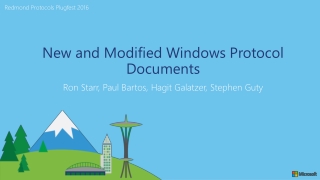 New and Modified Windows Protocol Documents