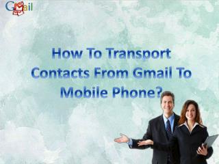 How to transfer Contact from Gmail to Phone