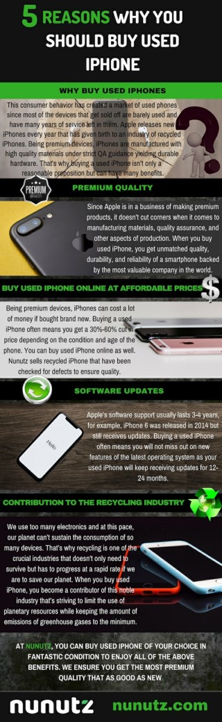 5 REASONS WHY YOU SHOULD BUY USED IPHONE