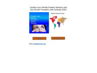 Contact Lens Market Growth Rate, Developing Trends, Manufacturers, Countries, Product Type and Application, Global Forec