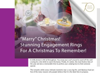 “Marry” Christmas! Stunning Engagement Rings For A Christmas to Remember!