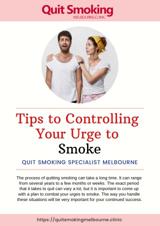 7 Ways to Overcome Cigarette Cravings | Quit Smoking Specialist Melbourne