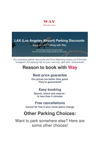 Save on LAX Parking with Way