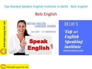 Top Ranked Spoken English Institute in Delhi - Bels English