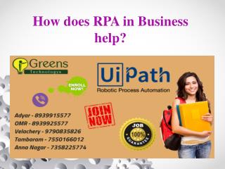 How does RPA in Business help?
