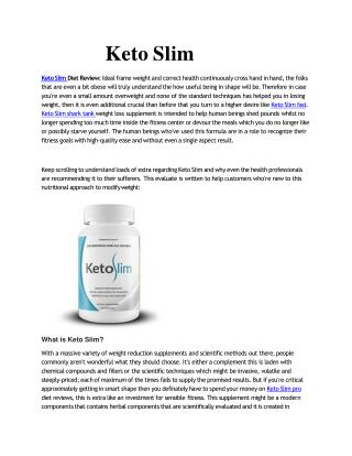 Keto Slim
