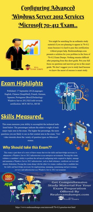 Valid Microsoft 70-412 Exam Study Material - 70-412 Exam Dumps Question Answers