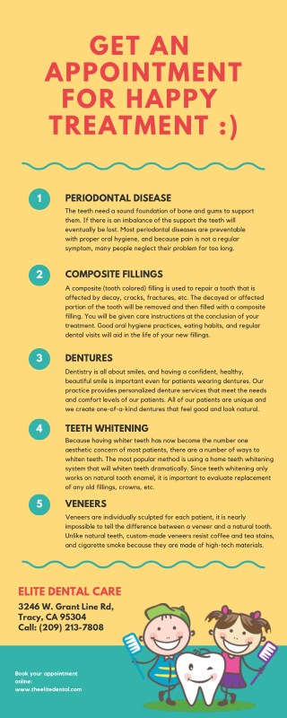 Get an Appointment from Elite Dental Care Tracy Today