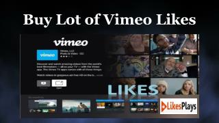 Buy Lot of Vimeo Likes