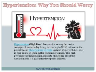 Hypertension: Why You Should Worry