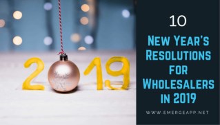 Top 10 New Year’s Resolutions for Wholesalers in 2019 - Drop Those Bad Habits from 2018