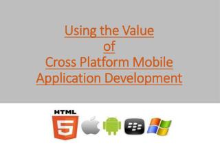 Using the Value of Cross Platform Mobile Application Development