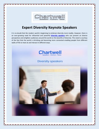Expert Diversity Keynote Speakers