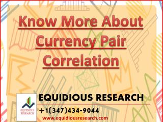 Know More about Currency pair Correlations