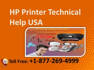 HP Printer Support Help USA 1-877-269-4999