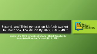 Second- and third-generation biofuels market