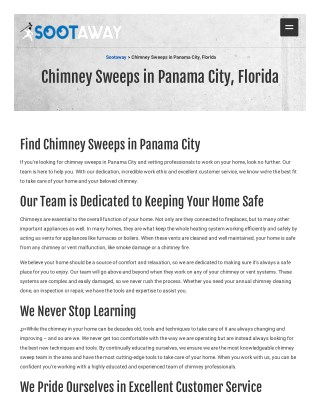 Panama city chimney sweep