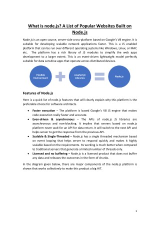 What is node.js? A List of Popular Websites Built on Node.js