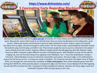 5 Fascinating Facts Regarding Blackjack