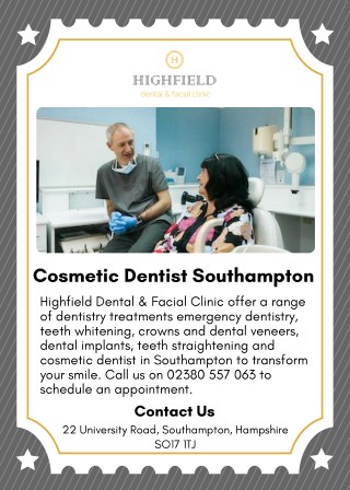 Cosmetic Dentist Southampton