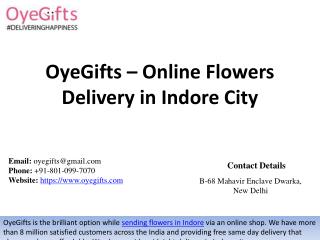 An Online Flowers Delivery Service In Indore City
