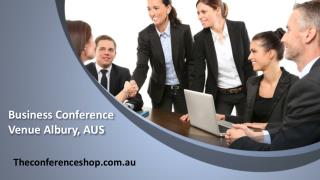 Business Conference Venue Albury, AUS - Theconferenceshop.com.au