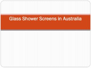 Glass Shower Screen