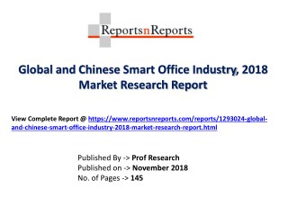 Global Smart Office Industry with a focus on the Chinese Market