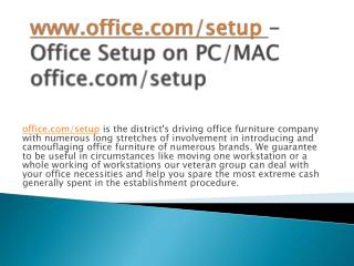 Office.com/setup - Setup Office Antivirus