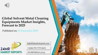 Solvent Metal Cleaning Equipments Market