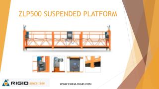 Aerial Work Platform | Hanging Scaffold Systems | Temporary Cradles | Hanging Gondola