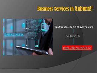 Post free classified ads for Business Services in Auburn (Alabama)