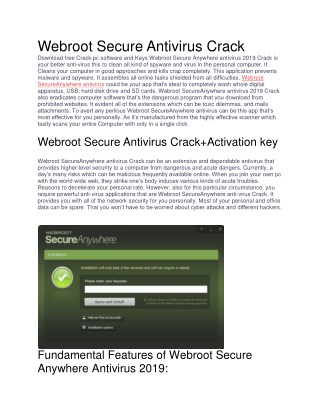 www.webroot.com/Safe | Install/Activate Webroot.com/safe