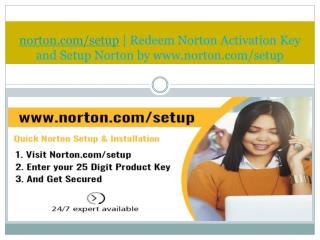 norton.com/setup - Download, Install and Activate Norton Antivirus on Your Computer