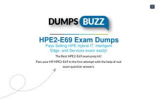 Updated HPE2-E69 VCE Training Material - All in One Solution