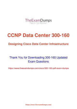 Cisco CCNP Data Center 300-160 DCID Practice Questions [2019 Updated]