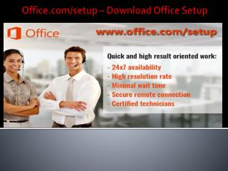 www.office.com/setup - Microsoft Office Setup Installation Procedure