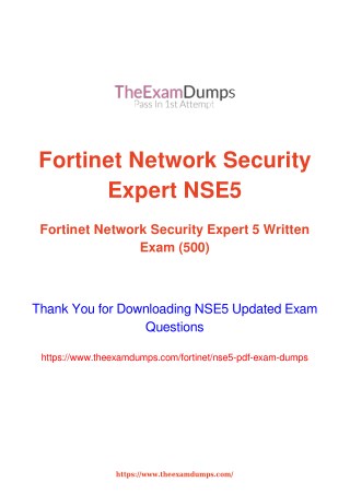 Fortinet NSE5 Practice Questions [2019 Updated]