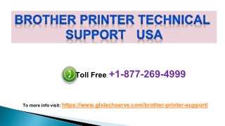 Brother Printer Technical Support USA 1-877-269-4999