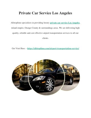 SUV Transportation Services