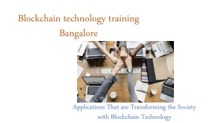 Blockchain online course Bangalore