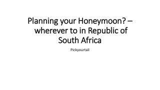 South Africa Honeymoon Packages
