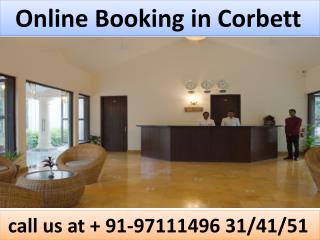 Online Booking in Corbett