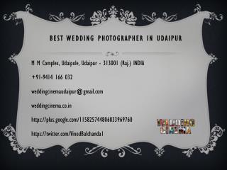 Best Wedding Photographer in Udaipur