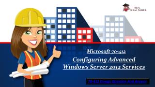 Download Latest Microsoft 70-412 Exam Questions - 70-412 Exam Dumps PDF