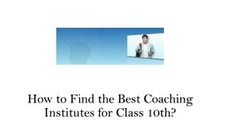 Best Coaching Institute for Class 10