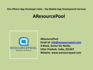 Hire iPhone App Developer India and get desired iOS App
