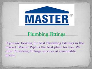 Plumbing Fittings