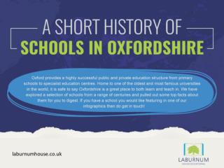 A Short History of Schools in Oxfordshire